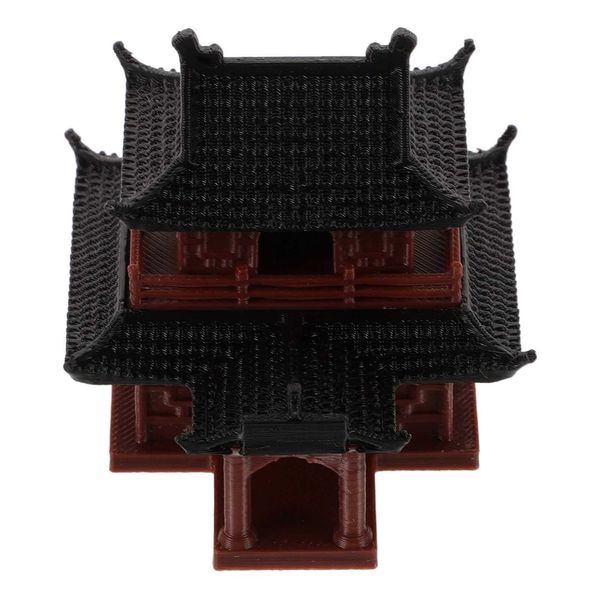 Fish Tank Decor Pavilion Decorations Garden Mini Aquarium Tabletop Ornament Ornaments Household Simulation Statue Y240904