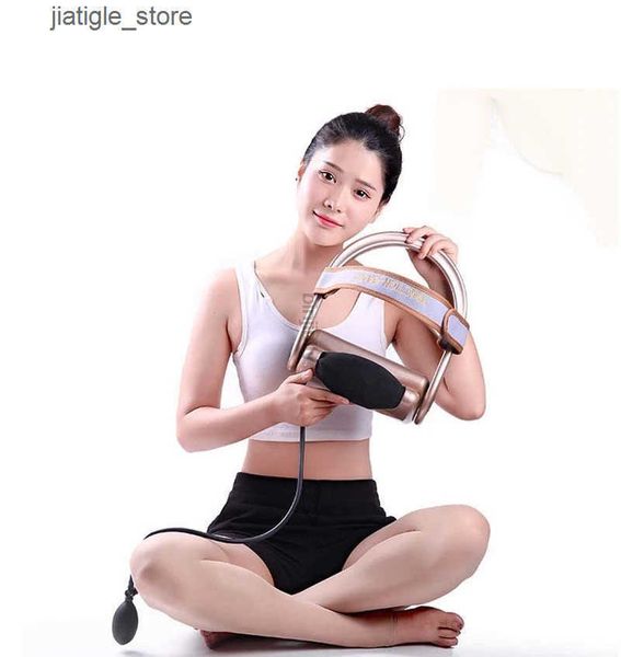 Massaging Neck Pillowws Manual cervical tractor convenient household care pillow neck relaxation massage machine J241219