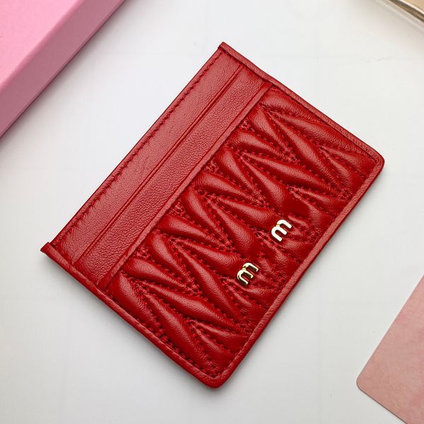 Card Holder Wallet Coin Purse High Quality Genuine Leather Sheepskin Golden Hardware Cardholder Lady Womens Bag s Designer Bags Wallets