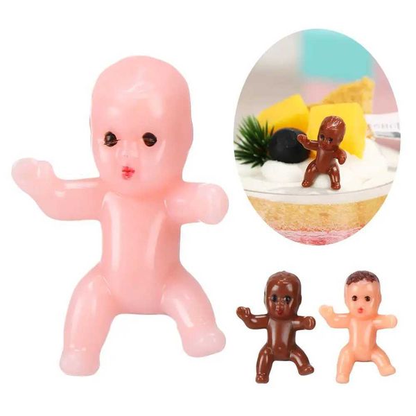 Dolls 10 Cute Gifts Party Ice Cube Baby Shower King Cake Baby Mini Plastic Baby Doll S248268