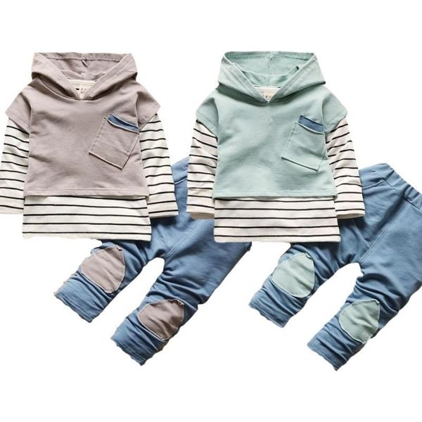 Clothing Sets Baby Toddler Infant Suits Autumn Winter Boys Long Sleeve T shirt Coat Pants 3pcs For 1 2 3 4 Years Boy Clothes 221130