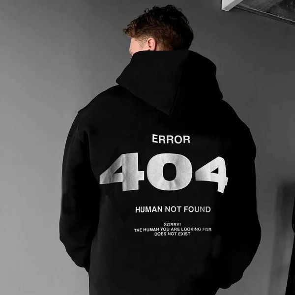 Moletons femininos moletons harajuku masculino Hip-hop capuz 4 404 gráfico casual casual sportswear masculino com capuz de algodão de grande