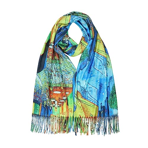 RIIQIICHY Scarfs for Women Fall Winter Scarves Pashmina Shawls and Wraps for Evening Dresses C018