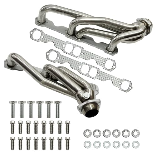 Exhaust Headers Polished Stainless Steel SBC Headers for 1988-1995 Chevy GMC C1500 C2500 K1500 K2500 1992-1995 Chevrolet Blazer Tahoe GMC Suburban Yuk