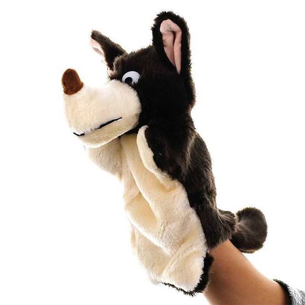 Hand Puppet wolf Dolls cartoon Animal Hand Doll early education Learning kids Toys Marionetes Fantoche Puppets for telling storyXJ240827