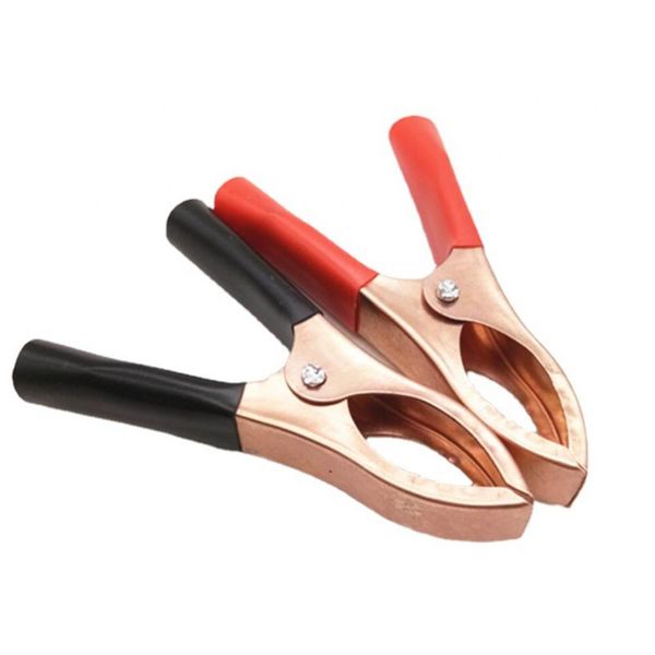 2PCS Alligator Clip 70MM Long 30A Copper-plated Spring Battery Clip Inverter Ultrasonic Battery Fish Clip For Battery Chargers