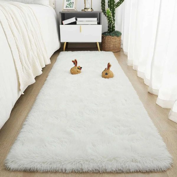 Soft Carpet for Living Room Fluffy Hall Sofa Area Rug Carpets Room Decor Plush Rugs for Children Bedroom Play Floor MatsC250108
