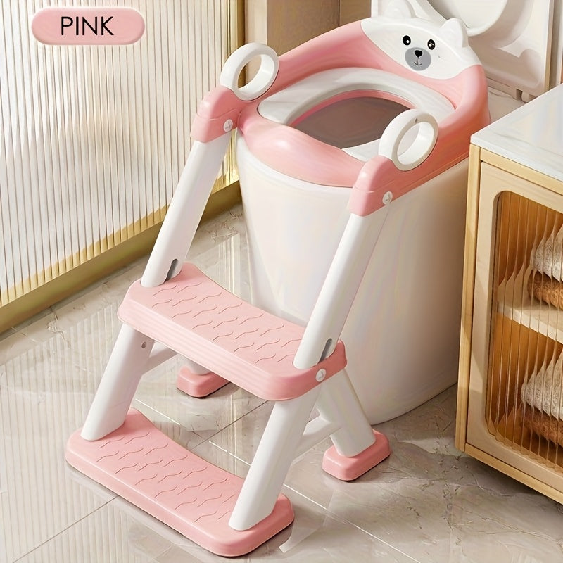 TEMU Potty Training Toilet Seat With Step Stool Ladder, Upgrade Potty Training Toilet With Adhesive Pad Splash Guard, 2in 1 Toilet Seat For Boys