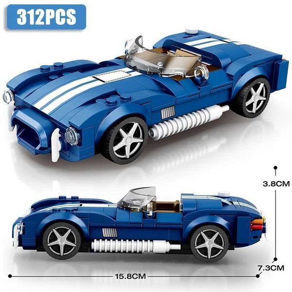 BLOCOS 2024 NOVO CAMPAMENTO DE VELOCIDADE SPORT Sports Blocks Technique CI Car MOC RX7 250GT Brinquedos de tijolos de veículos de corrida pa