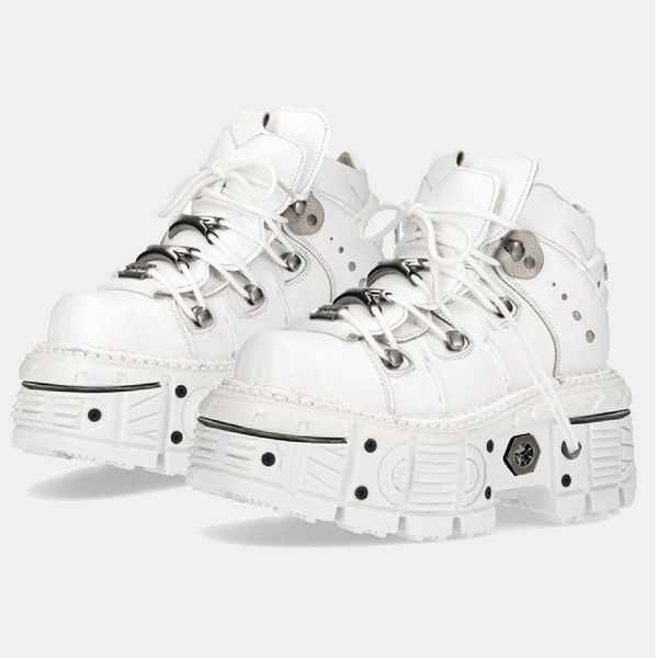 c9972 Thick Bottom 2024 New Retro Casual Fashion Platform Punk Rock High Heels Hook Round Toe Women Shoes