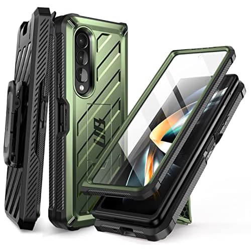 SUPCASE for Galaxy Z Fold 4 Case with Stand & Belt-Clip (Unicorn Beetle), [Built-in Screen Protector] [Military-Grade Drop Protection] Heavy Duty Prot