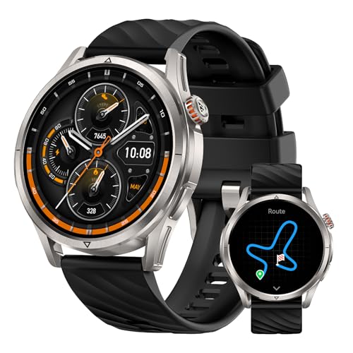 KOSPET Magic R10 Montre Connectée Homme Femme GPS, Autonomie de 50 Jours Écran AMOLED 1,43" Étanche 5ATM, Smartwatch Suivi du Sommeil Rythme Cardia
