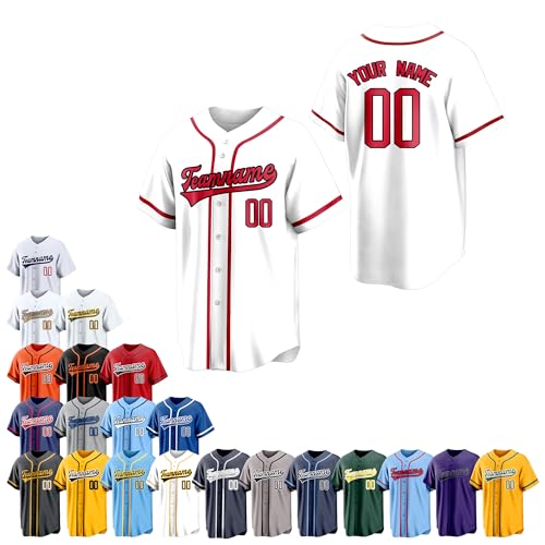 Team Name Custom Men Baseball Jersey Softball T Shirts Women Color 27