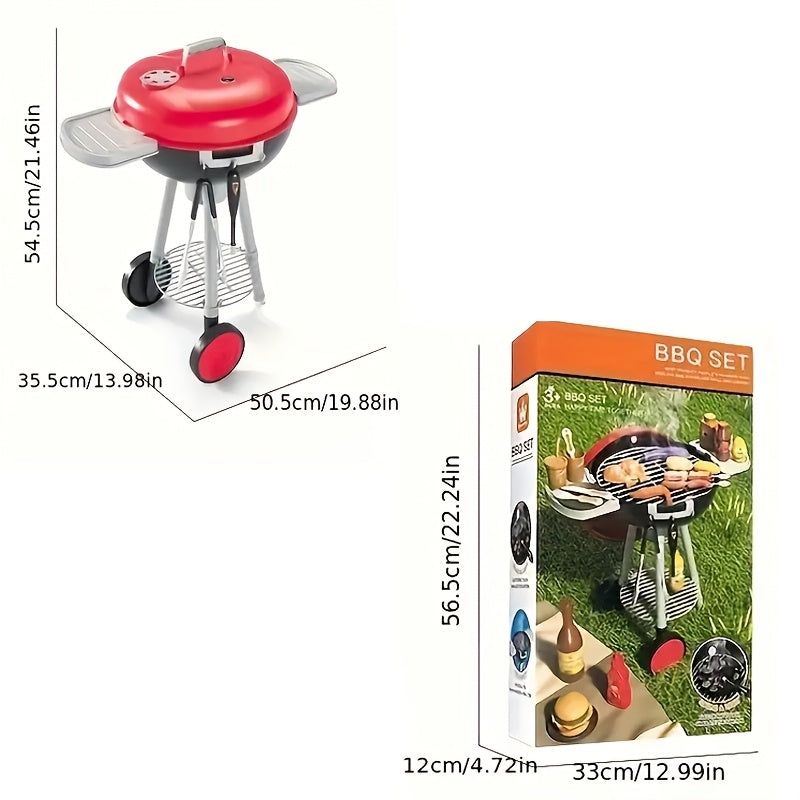 TEMU A Set Of Barbecue Kitchen Toy Kit, Suitable For 3 Years Old And Above, Play House Interactive Cooking Barbecue , With Simulated Utensils And