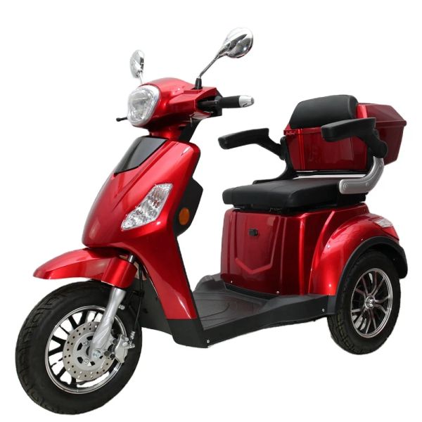 Three Wheel Front Disc Brake Adult Electric Mobility Travel Scooter With Rear Storage Box