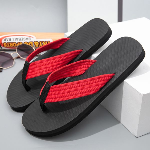 Summer Flat Bottom Slippers Flip Flops Men Sandals Casual Beach Walk Slipper Shoes