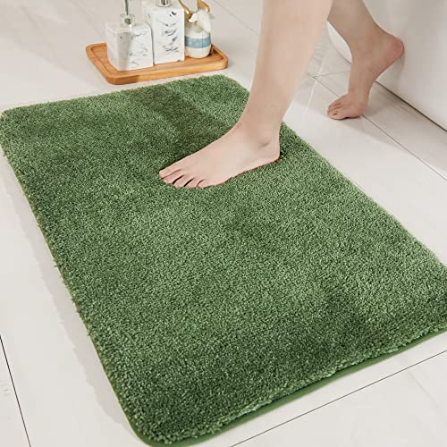 COSY HOMEER Bath Rugs for Bathroom Extra Thick- Anti-Slip Bath Mats Soft Plush Yarn Shaggy 100% Strong Mirco Polyeste Mat Living Room Bedroom Mat Floo