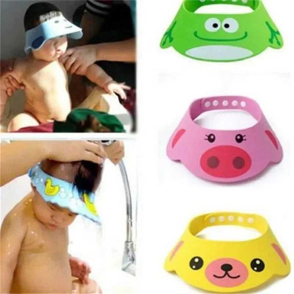 Adjustable childrens shampoo bathroom shower protective head coverW240717