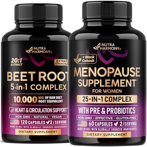 NUTRAHARMONY Beet Root Capsules & Menopause Supplement