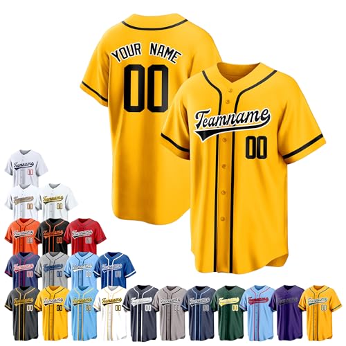 Team Name Custom Men Baseball Jersey Softball T Shirts Women Color 36