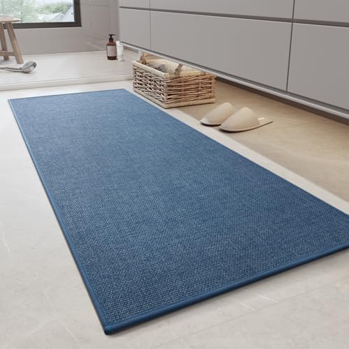 MontVoo Bathroom Runner Rug-Ultra Thin Non Slip Bath Mat Runner for Bathroom Mat Quick Dry, Rubber Backing Washable Runner Bathroom Rugs Fit Under Doo