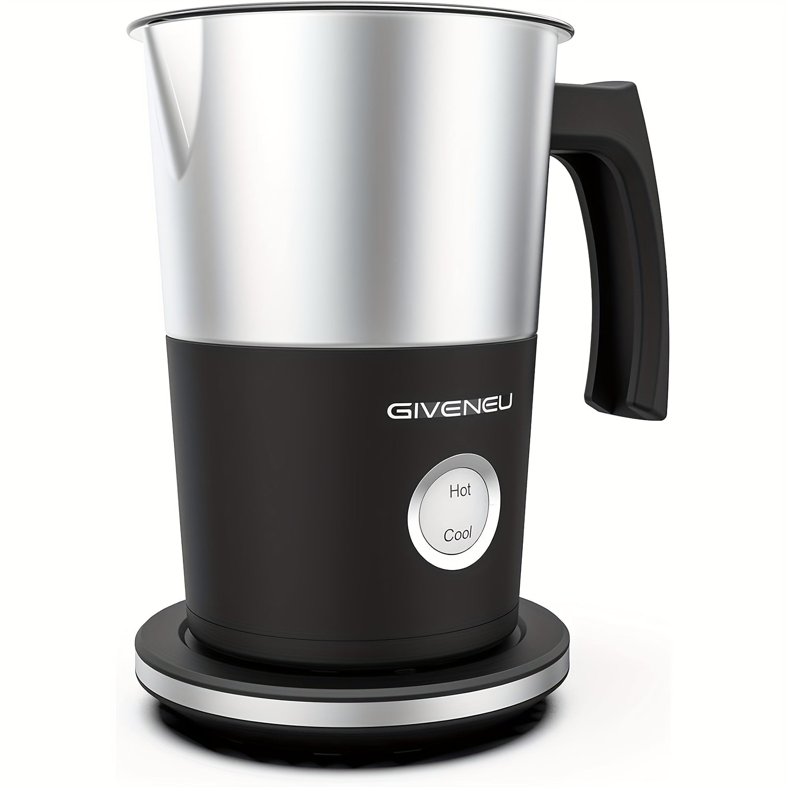 TEMU Electric Milk Frother, Electric Milk Steamer, Automatic Hot And Cold Maker For Coffee, Latte, Hot Chocolates And Cappuccino (4oz-10oz), Advanced