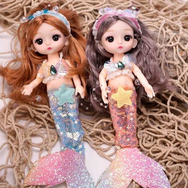 Aquarium Mermaid Girl toy change doll Princess Cute cute baby children student gifts S2452307