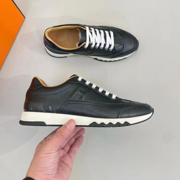 Top Brand Boomerang Sneaker Shoes Calfskin Leather Low-top Trainer Party Dress Wedding Skateboard Walking EU38-46 Orignal Box