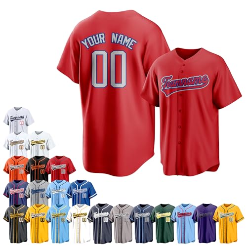 Team Name Custom Men Baseball Jersey Softball T Shirts Women Color 35