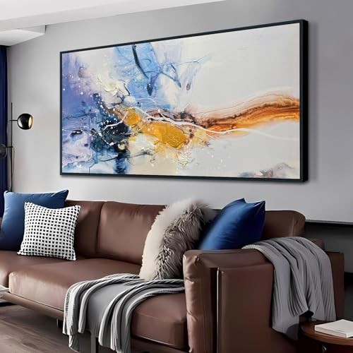 Ardemy Large Abstract Wall Art Canvas for Living Room Modern Framed Textured Painting Picture Wall Decor Bedroom Artwork Home Office Kitchen Dining Ro