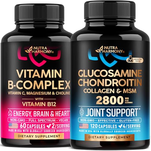 NUTRAHARMONY Vitamin B Complex & Glucosamine Chondroitin Capsules
