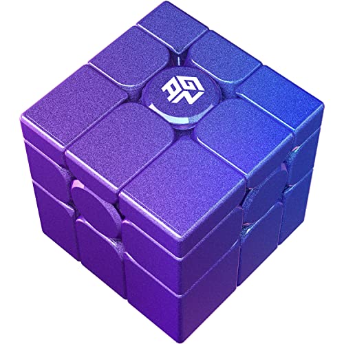 GAN MirrorM UV-Coated, 3x3x3 Magnetic 48 Magnets Glitter Sparkle Mirror Speed Cube Puzzle Game Magnets Toys for Kids Adult Cuber, Corner Cutting, Solv