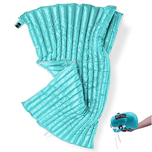 ZOOOBELIVES Ultralight Backpacking 32-50F Down Sleeping Bag - 27oz Ultra Compact 650 Fill Power Envelope Sleeping Bag for Hiking, Camping and Backcoun