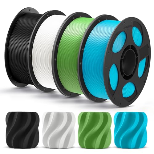 ANYCUBIC PLA+ 3D Printer Filament 1.75mm, High Toughness 3D Printing Filament, Accuracy +-- 0.02mm, Print with FDM 3D Printers, 2 Pack 1KG Reusable Sp
