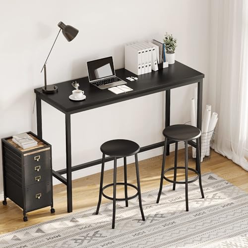 Garvee 2024 New Bar Stools Set of 2 - Solid Wood Counter Height Bar Stools for Kitchen Island - Stylish and Sturdy Bar Stool Chairs