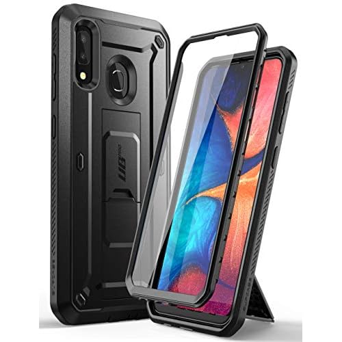 SUPCASE for Samsung Galaxy A20-A30 Case with Screen Protector (Unicorn Beetle Pro), [Built-in Stand & Belt Clip] Heavy Duty Full-Body Rugged Shockproo