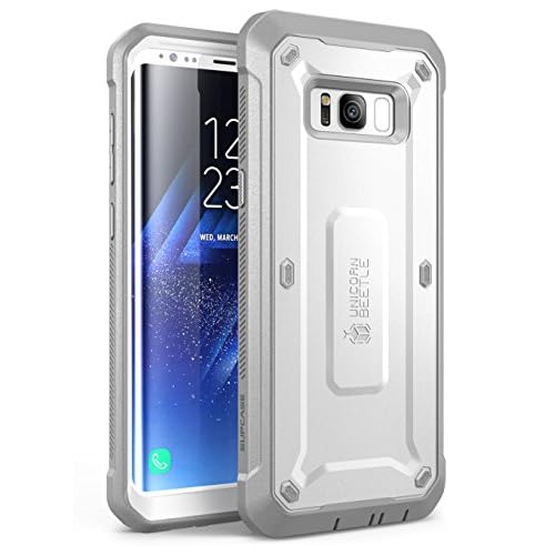 Galaxy S8 Plus Unicorn Beetle Pro Full Body Holster Case with Screen Protector-White