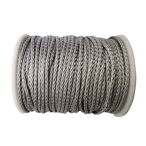 Onewind Ultralight Tent Guyline Cordage HMWPE Tarp Rope 100ft, Lightweight and Durable Great for Hammock Camping, Backpacking and Camping Silver 100ft