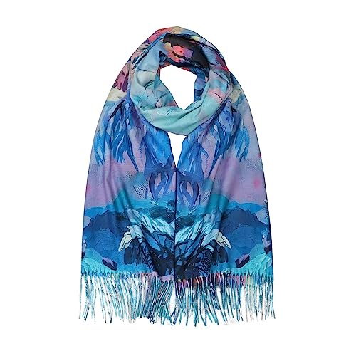 RIIQIICHY Scarfs for Women Fall Winter Scarves Pashmina Shawls and Wraps for Evening Dresses C019