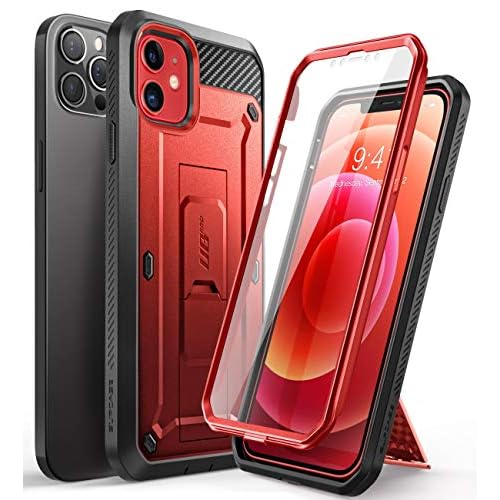 SupCase Unicorn Beetle Pro Series Case for iPhone 12 - iPhone 12 Pro (2020 Release) 6.1 Inch, Built-in Screen Protector Full-Body Rugged Holster Case