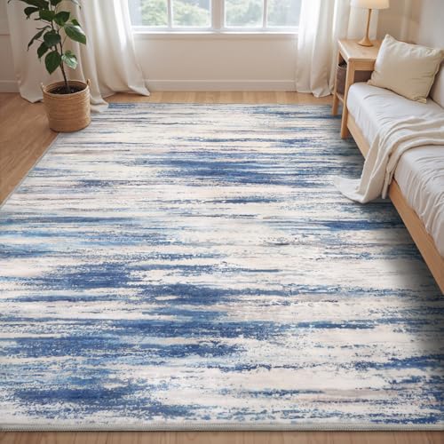 tchdio 6x9 Area Rugs for Living Room, Machine Washable Rug Modern Abstract Area Rug, Non Slip Rugs for Bedroom Rug, Soft Indoor Carpet for Living Room