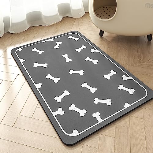 Pet Feeding Mat-Absorbent Dog Mat for Food and Water Bowl-No Stains Easy Clean Dog Food Mat Quick Dry Water Dispenser -Puppy Supplies Stuff-Pet Access