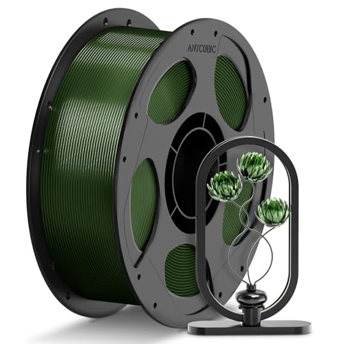 ANYCUBIC PETG Filament 1.75mm, 3D Printer Filament, Dimensional Accuracy +-- 0.02mm, Exceptional Toughness, Print with Most FDM 3D Printers, 1KG Spool