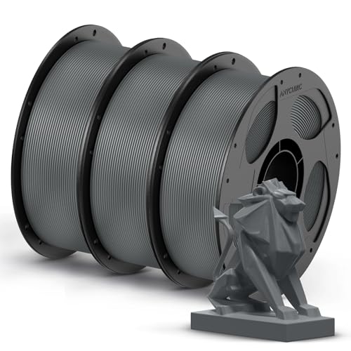 ANYCUBIC PETG Filament 1.75mm, 3D Printer Filament, Dimensional Accuracy +-- 0.02mm, Exceptional Toughness, Print with Most FDM 3D Printers, 3 Pack 1K
