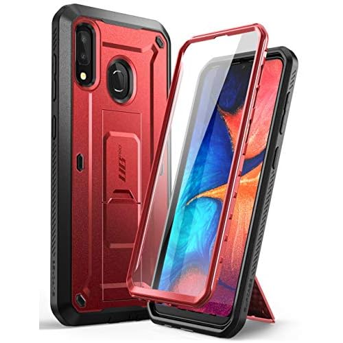 SUPCASE for Samsung Galaxy A20-A30 Case with Screen Protector (Unicorn Beetle Pro), [Built-in Stand & Belt Clip] Heavy Duty Full-Body Rugged Shockproo