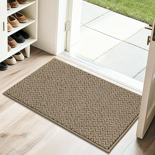 COSY HOMEER-Door-Mat 20" x 32" Non Slip Absorbent Entryway Rugs Dirt Trapper Doormats Washable Entrance Mats Low Pile Welcome Floor Mat for Front Back