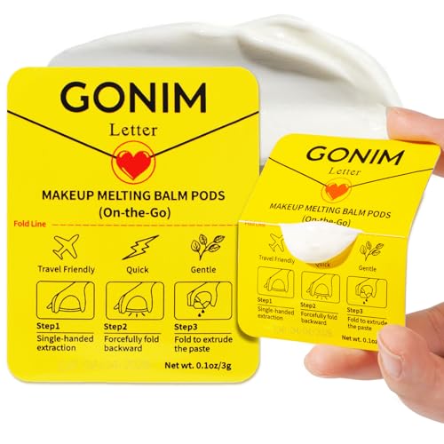 GONIM Cleansing Balm Makeup Remover, Hydrating Facial Cleanser for On-the-Go, Makeup Remover Melting Balm, Travel Size Mini Makeup Cleansing Oil, Trav