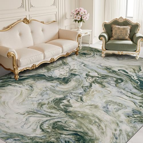 5x7 Area Rugs for Living Room, Modern Abstract Rug for Bedroom, Contemporary Machine Washable Rug, Large Stain Resistant Carpet for Dining Room Playro
