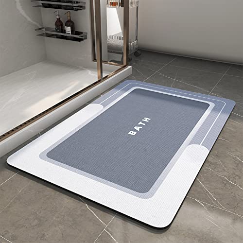 MontVoo-Bath Mat-Bath Rug Non Slip Super Absorbent Stain Resistant Quick Dry Thin Bathroom Rug-Bath Mats for Bathroom Floor Bathtub Vanity-Bathmat Bat