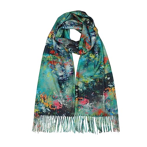 RIIQIICHY Scarfs for Women Fall Winter Scarves Pashmina Shawls and Wraps for Evening Dresses C009